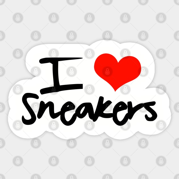 I Love Sneakers Sticker by Tee4daily